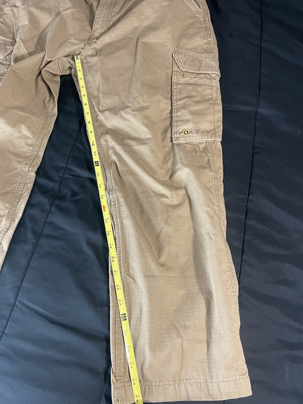 carhartt force cargo pants Mens 40 X 30 Relaxed Fit Khaki 101148-232 thumbnail 2