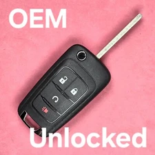 Unlocked OEM Chevrolet Equinox Trax Flip Key 4B Remote Start AVL-B01T1AC