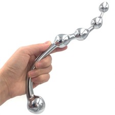 NEW Pure Spot Metal Wand Prostate Massager Metal Beaded Plug