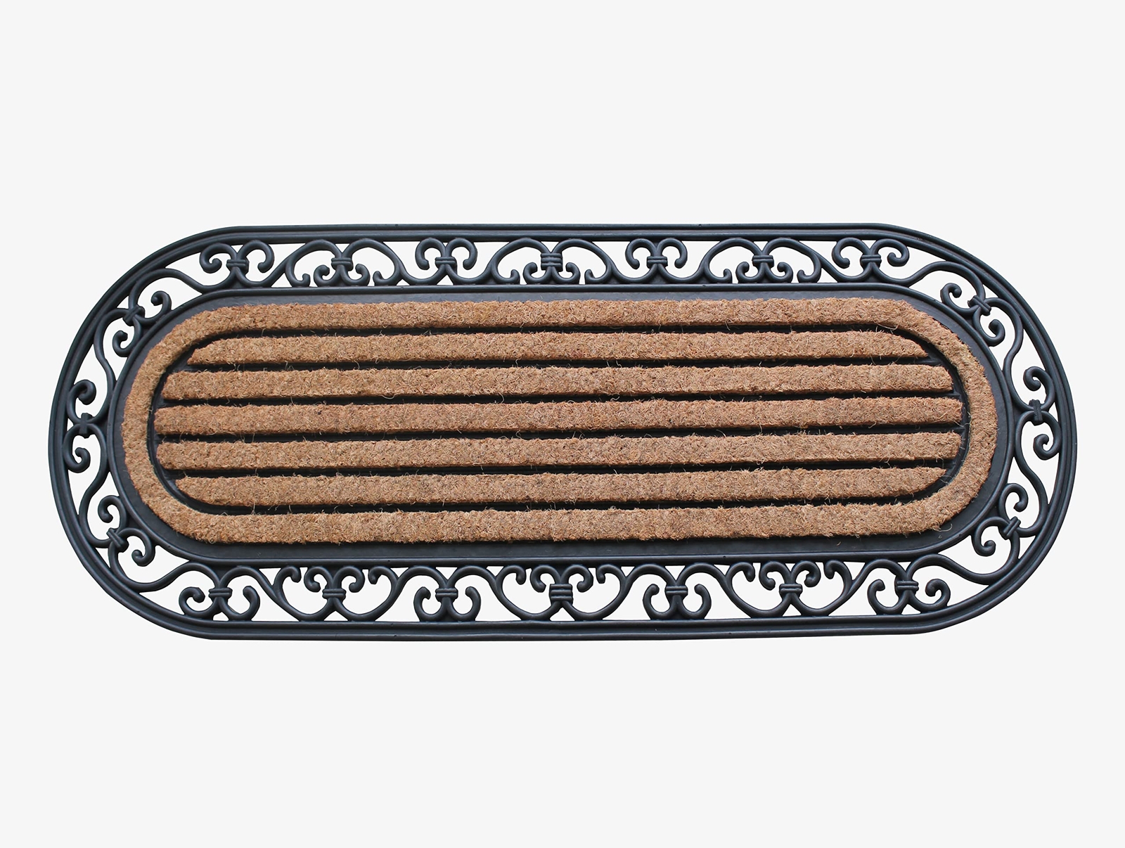 HEAVY DUTY LOW PILE DOOR MAT EASY TO CLEAN LONG LASTING DOORMAT NATURAL COIR & R