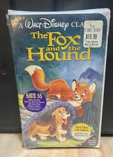 EL ZORRO Y EL SABUESO Walt Disney DIAMANTE NEGRO Clásico VHS Sellado de Fábrica 1994