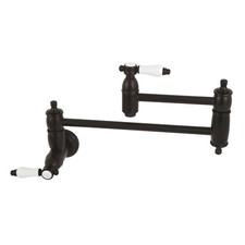 KS3105BPL Wall Mount Pot Filler Kitchen Faucet, Oil Rubbed Bronze, Bronze