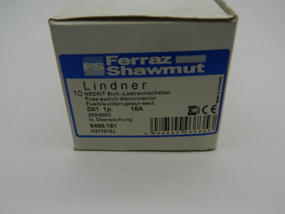 1x Ferraz Shawmut  Lasttrennschalter Lindner 8490.161         16A (10Stk)
