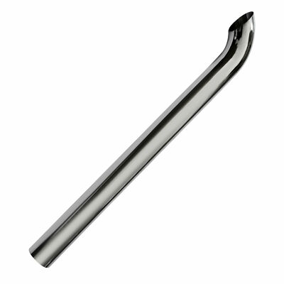 BOZZ Stack Pipe 4'' × 60'' Od Chrome Curved