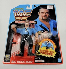 Hasbro Titan French WWF Big Boss Man Action Figure 1991 New on Card Sealed