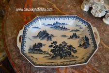 Vassoio in porcellana giapponese anni 70 Kozan Gama