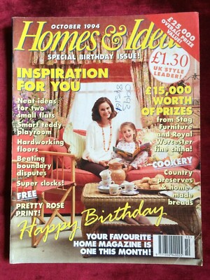 HOME & IDEAS magazine Oct 1994 GMTV's Sally Meen Tracy Brabin Josceline Dimbleby