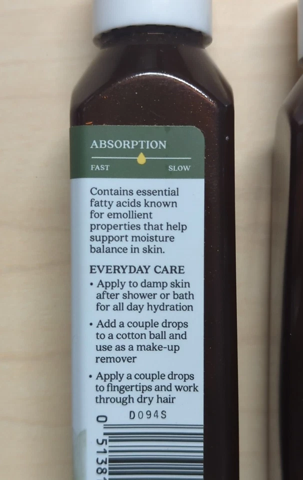 3 X Óleo Orgânico Aura Cacia Nutritivo para Cuidados com a Pele Amêndoa Doce, 4 fl oz (118 ml) - Imagem 2 de 3
