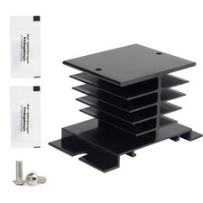 CGELE 1PCS Aluminum Heat Sink SSR Black Radiator Dissipation for