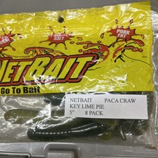 NetBait 5” Paca Craw KEY LIME PIE Craw 8 Pack JIG TRAILER/DROP SHOT/ BUZZ BAIT