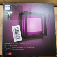 Philips Hue Econic Outdoor White & Color Wall & Ceiling Ambient Light Fixture