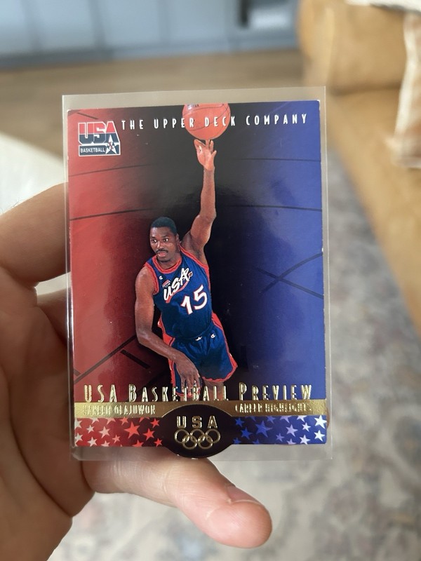 1996 Upper Deck USA Basketball Deluxe Gold Edition - Hakeem Olajuwon #24
