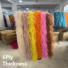 Deluxe 2M Ostrich Feather Boa Shawl 6 Layers Dance Performance Accessory V6