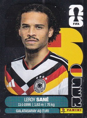 Panini 2026 World Cup World Cup America Sticker No. GER 18 Leroy Sane Special Grey