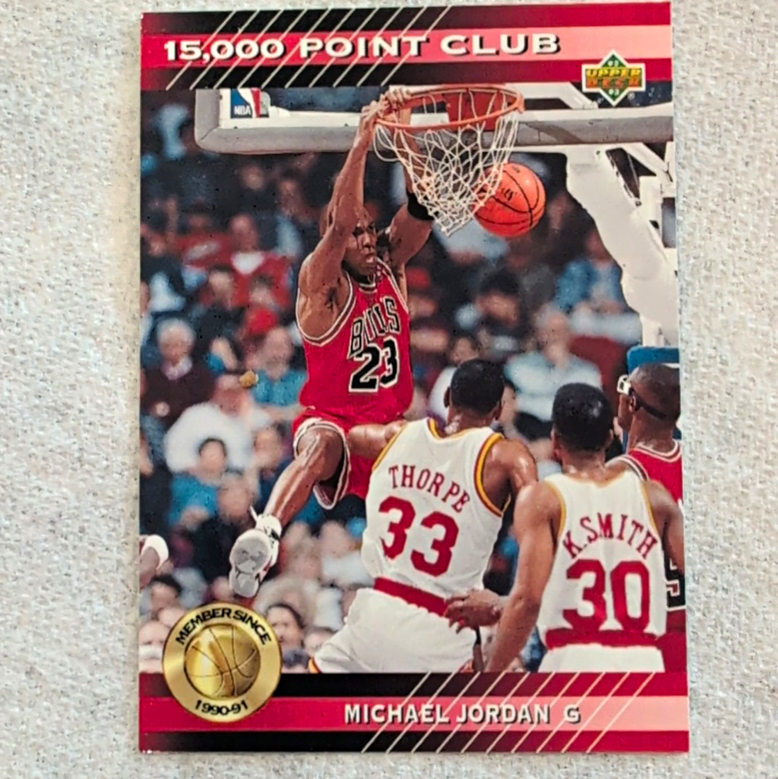 Upper Deck 1992-93 15,000 Point Club Insert Michael Jordan Bulls #PC4