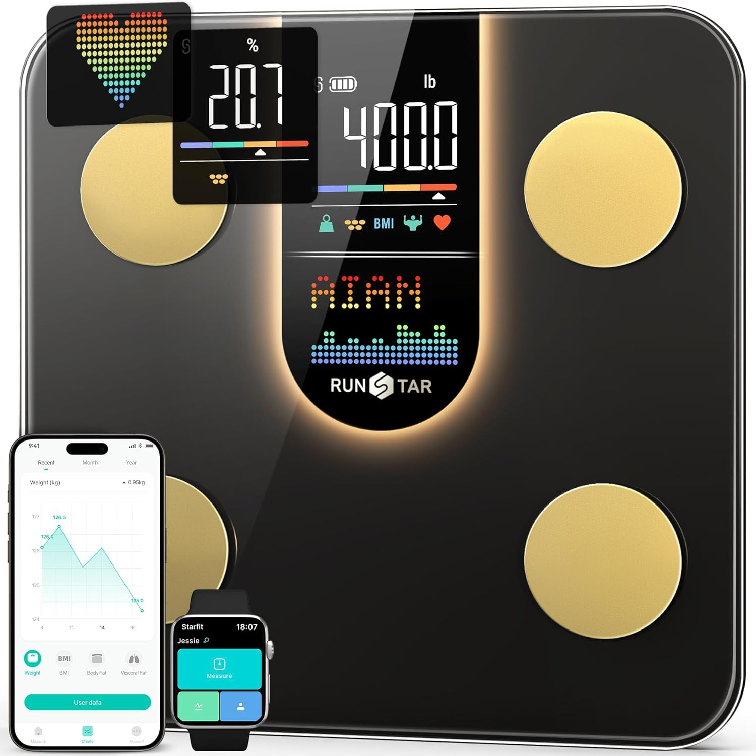 Bilancia Impedenziometrica Smart VA 8In1 - Precisione Analisi Corporea
