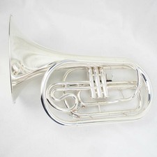 Yamaha YHR-302MS Marching French Horn Silver Plated Maintained w/ Case MP Japan