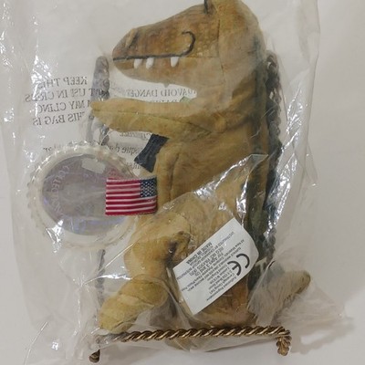 Vintage 1999 International Coca-Cola Brand Bean Bag Alligator Plush NIB