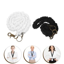 2pcs Neck Lanyard For Id Badge: Anti-Lost Stylus Leash - Teacher Detachable Pen