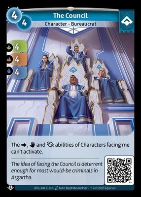 Altered Beyond The Gates Card #140-C The Council - UNSCANNED