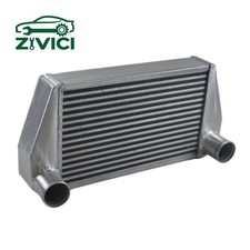 25126.5 Universal Polished Turbo Aluminum V-mount Intercooler 2.75 Inoutlet