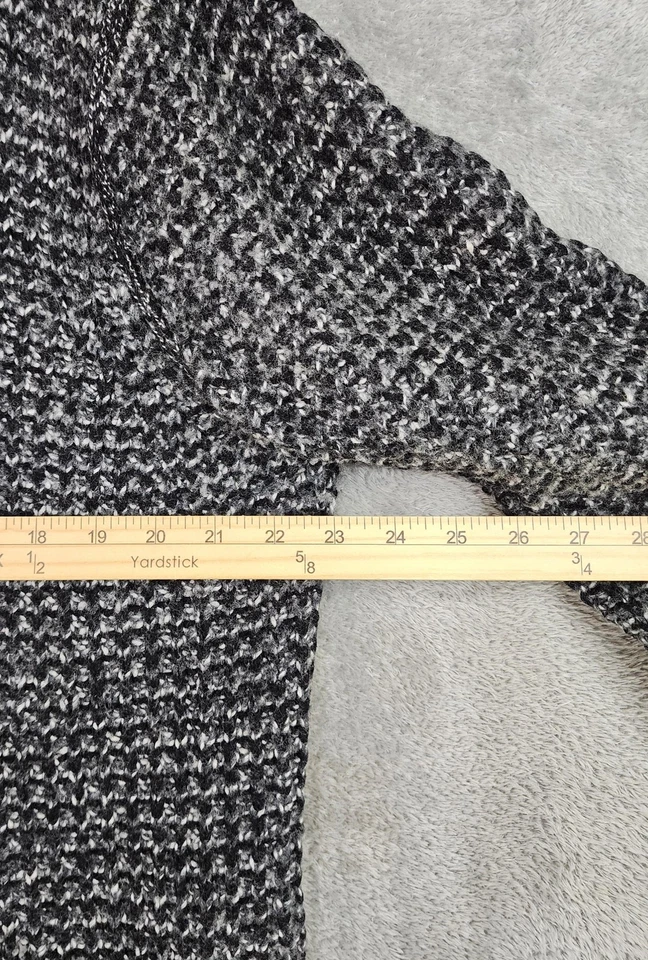 Suéter Rag & Bone Neiman Marcus Para Hombres XL Negro Gris Chal Cárdigan Mezcla Tejido Foto 4 de 4