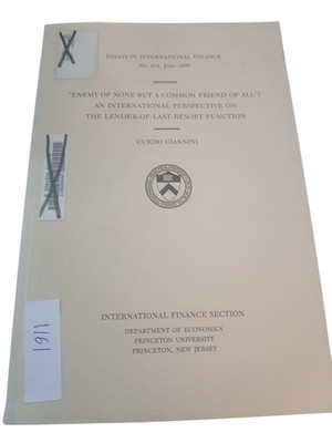 ''Enemy of None But a Common Friend of All?'' Curzio Giannini 1999 Princeton Univ