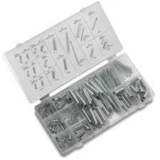 200 Small Metal Loose Steel Coil Springs Assortment Kit