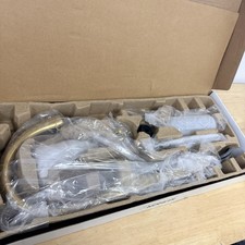 KOHLER Sundae Pull Down Sprayer Kitchen Faucet in Vibrant Brushed Moderne Brass