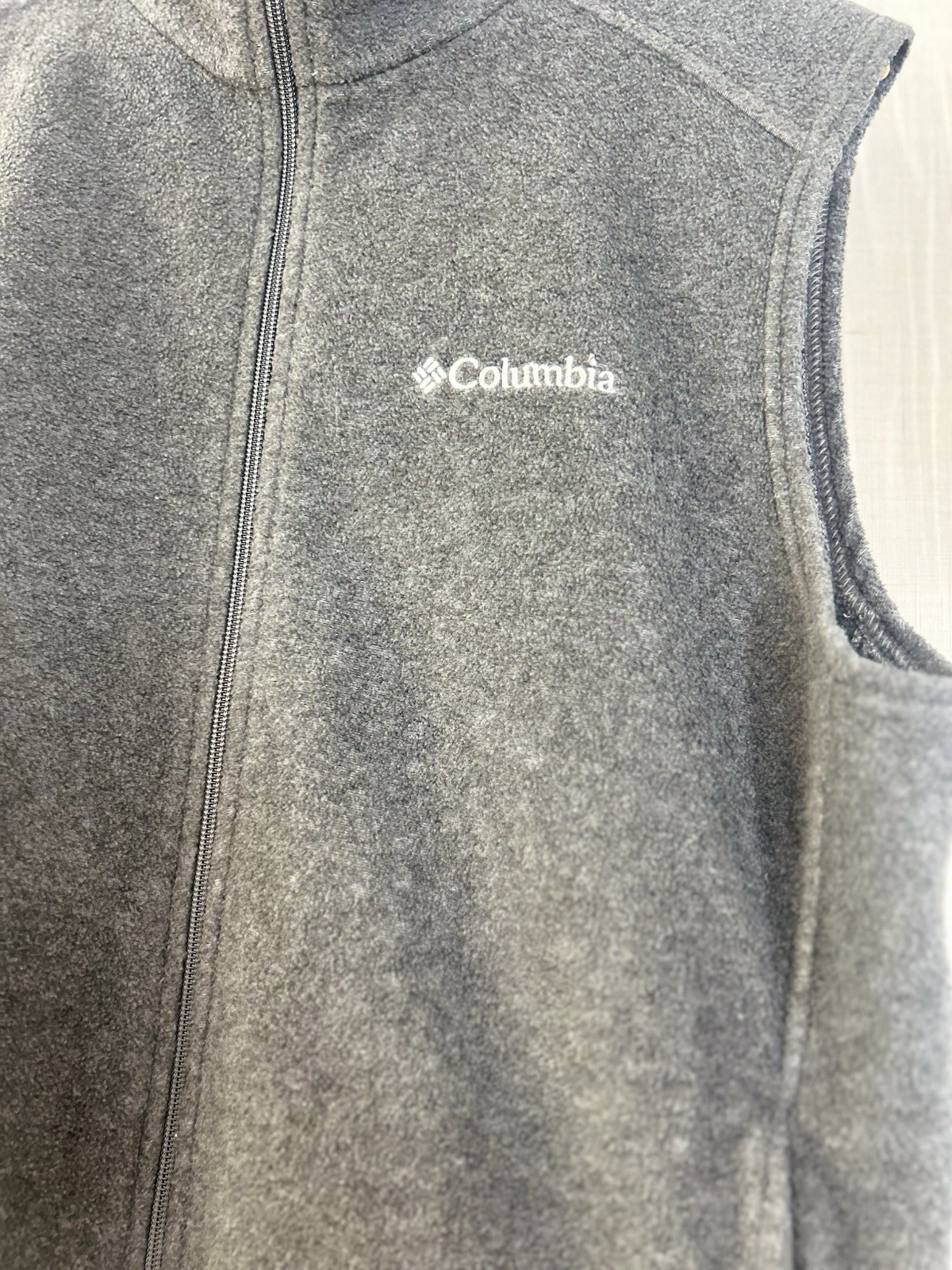 Columbia Vest Men's Size Medium Fleece Full Zip Black Embroidered Logo thumbnail 3
