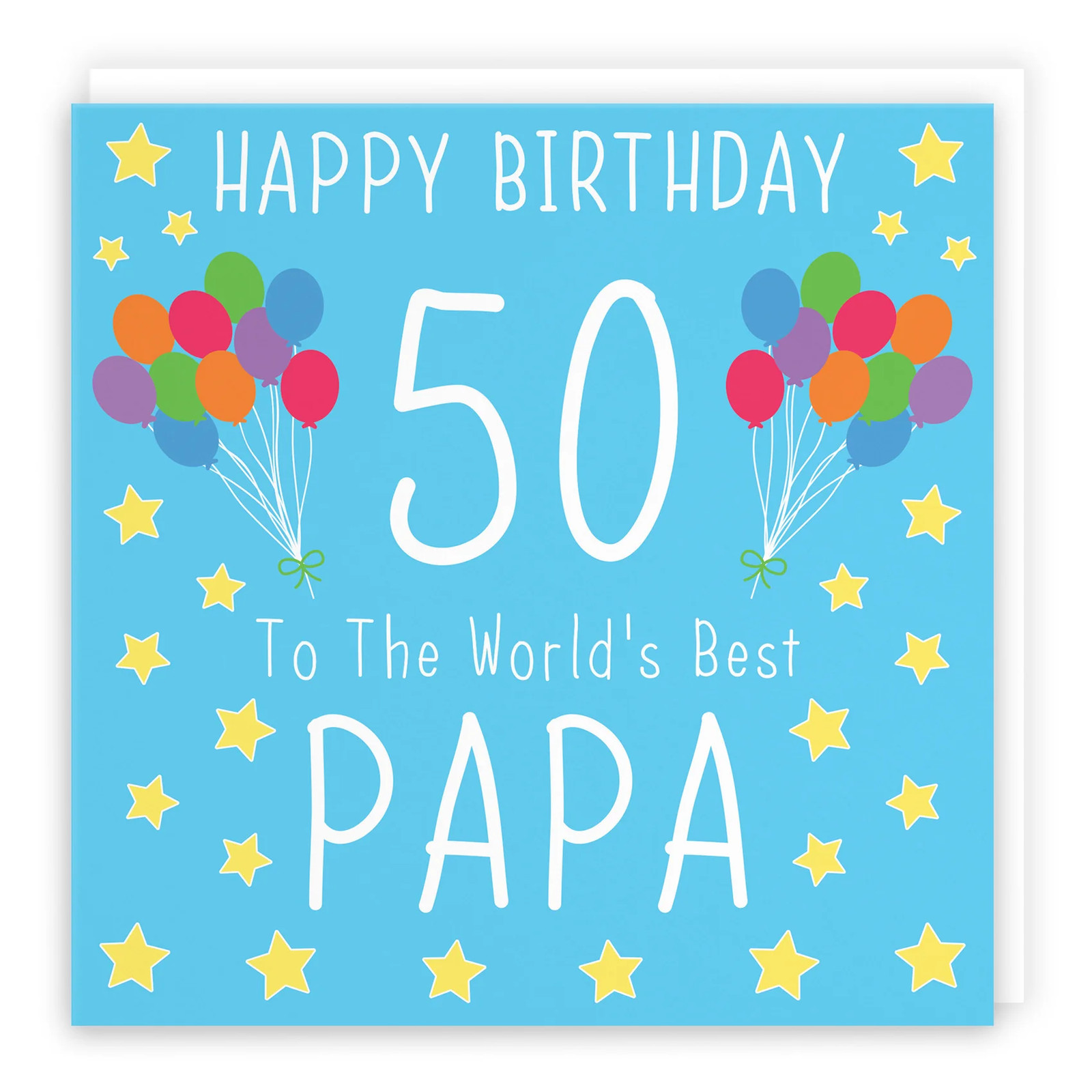 50th Papa Birthday Card Iconic
