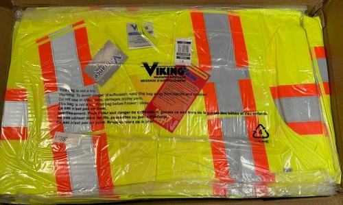 Viking Class 2 Safety Reflective Vest 6135 Large / XLarge (Box of 25) Bulk video thumbnail