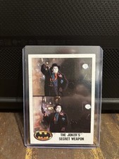 Batman Vintage Card Titled Jokers Got A New Weapon From The 1989 Batman Movie .
