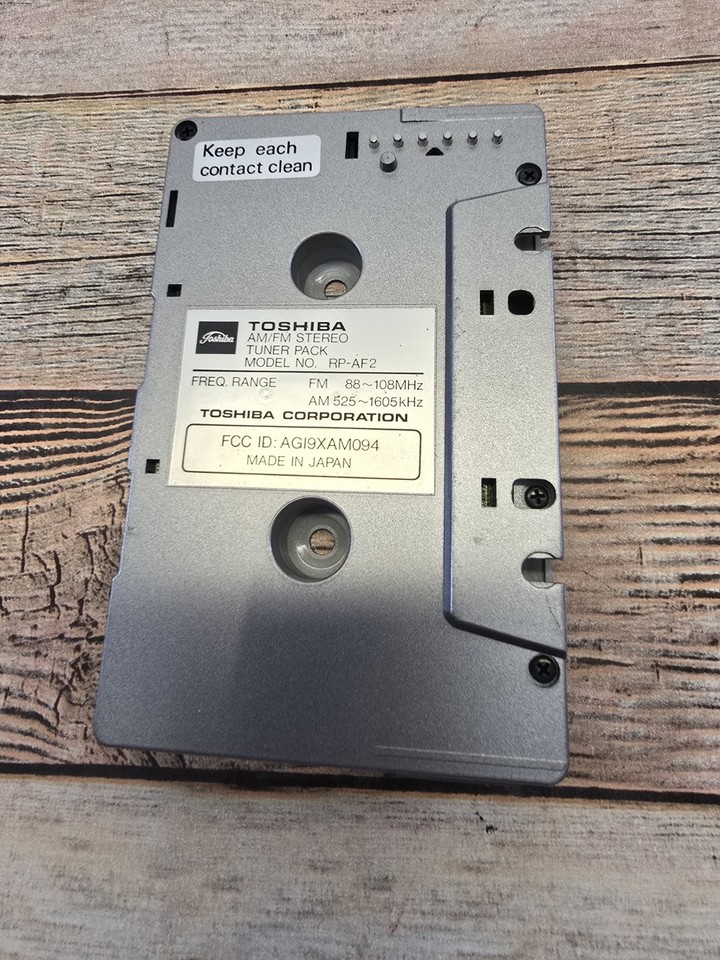 Unit Ix Rp VERY RARE TOSHIBA TUNER PACK RP-AF2 UNIT ONLY for CASSETTE PLAYER KT ...