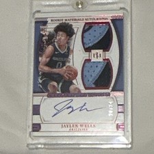 2024-25  National Treasures Jaylen Wells Rookie Dual Patch Auto RPA /24 