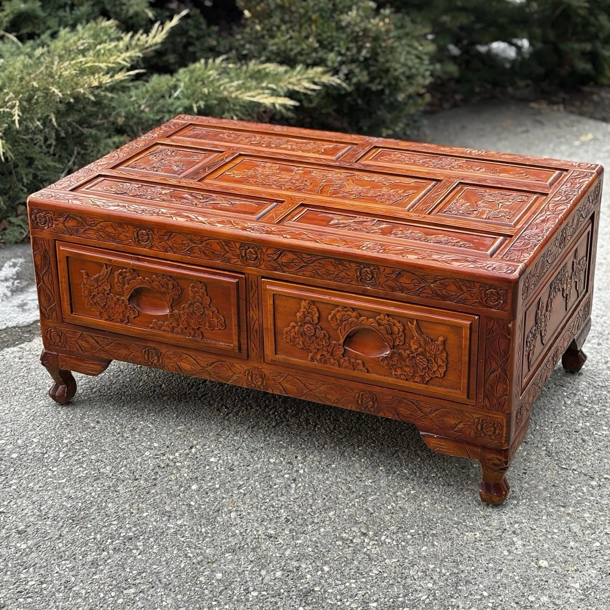 樟脑中国风木制箱子| eBay