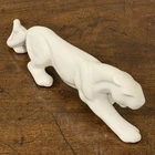 Vintage Royal Haeger White Panther Figurine 12” Art Deco MCM Ceramic