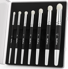 Dry Brush Miniature Painting, 7 Sizes Professional Acrylic Drybrush Set with Sto