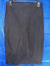 NWT Bozzolo Pencil Skirt Black Midi Elastic Waist Women s Large Stretch 135