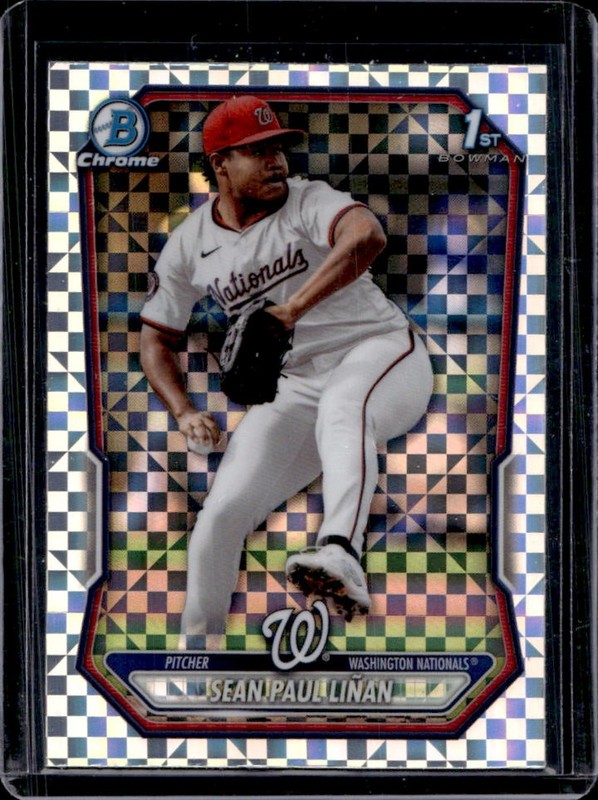2026 Bowman Sean Paul Linan Chrome X-Fractor 1st Prospect #BCP-26 Nationals