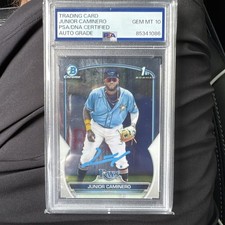 Junior Caminero Bowman Chrome 2023 Auto