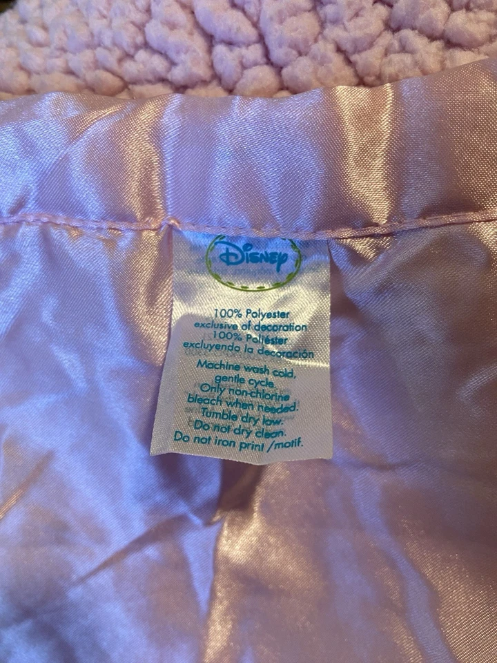 Disney Baby розовый Пух поросенок шерпа одеяло атласная задняя отделка безопасности милый 29 x 35 - Изображение 3 из 3
