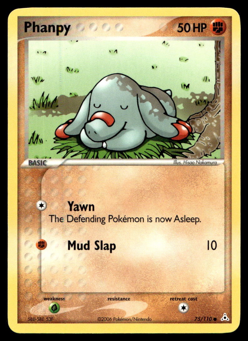 EX-NM Holon Phantoms Phanpy Common 75/110 2006 Pokemon TCG