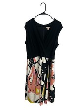 DB EST 1962 Small Black Floral Print Wrap Dress Tie Waist Romanticcore