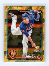 2024 Topps Chrome Sapphire #292 Kodai Senga Gold New York Mets /50