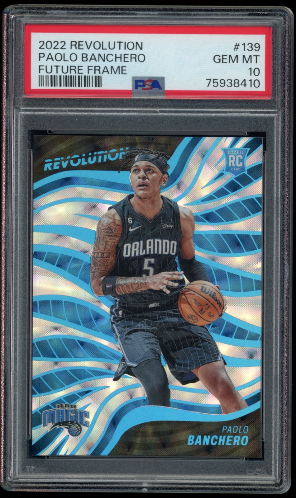 2022 Revolution #139 Paolo Banchero Future Frame /60 PSA 10 Rookie RC Magic