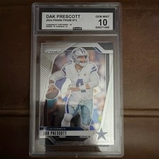 Panini 2024 Prizm Dak Prescott #73 CSG Gem Mint 10 Dallas Cowboys NFL 🔥
