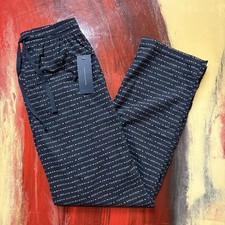 $42 Tommy Hilfiger Medium Wedgewood Pajama Sleepwear Blue Pants Drawstring NEW