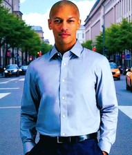 Haggar Mens Slim-Fit Wrinkle Resistant Dress Shirt   INV-M10  MSRP 59.99USD 