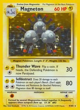 Magneton - 9/102 - Pokemon Base Set Unlimited Holo Rare Card WOTC NM on eBay